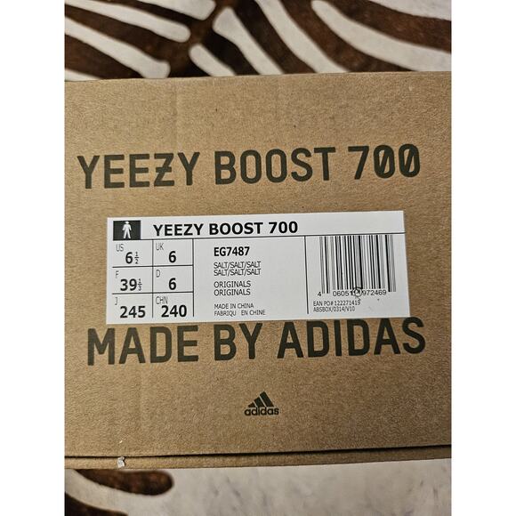 Adidas Yeezy Boost 700 Size 6.5 Salt